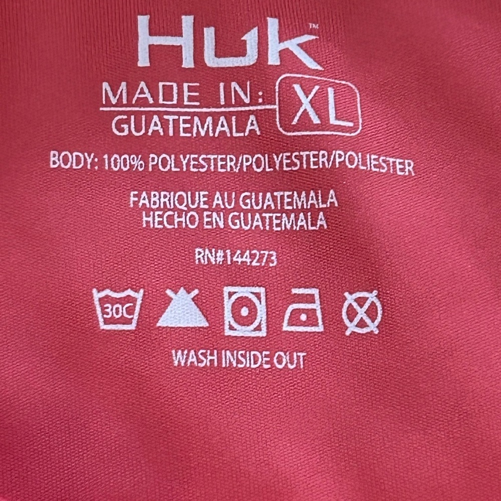 Huk Men’s XL Pursuit Performance Polo Size - Picture 4 of 8